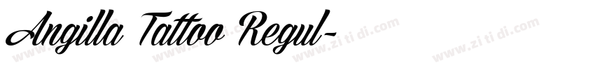 Angilla Tattoo Regul字体转换